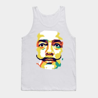 Salvador Dali On wpap style Tank Top